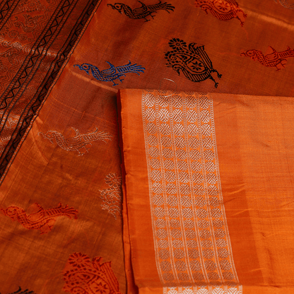 Handloom Silk Bomkai Saree Handloom Saree_Bomkai Silk Priyadarshini Handloom 