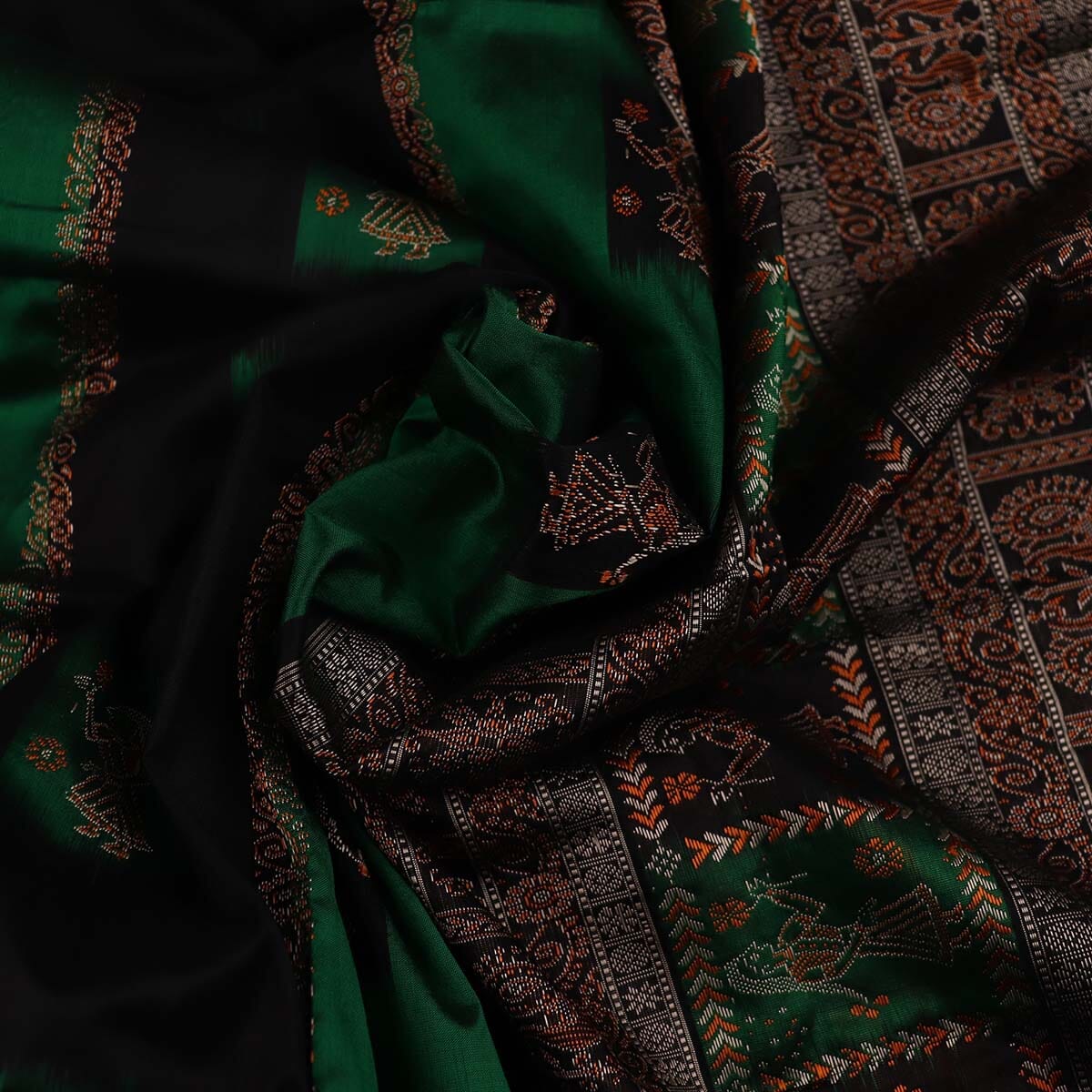 Handloom Silk Bomkai Saree Handloom Saree_Bomkai Silk Priyadarshini Handloom 