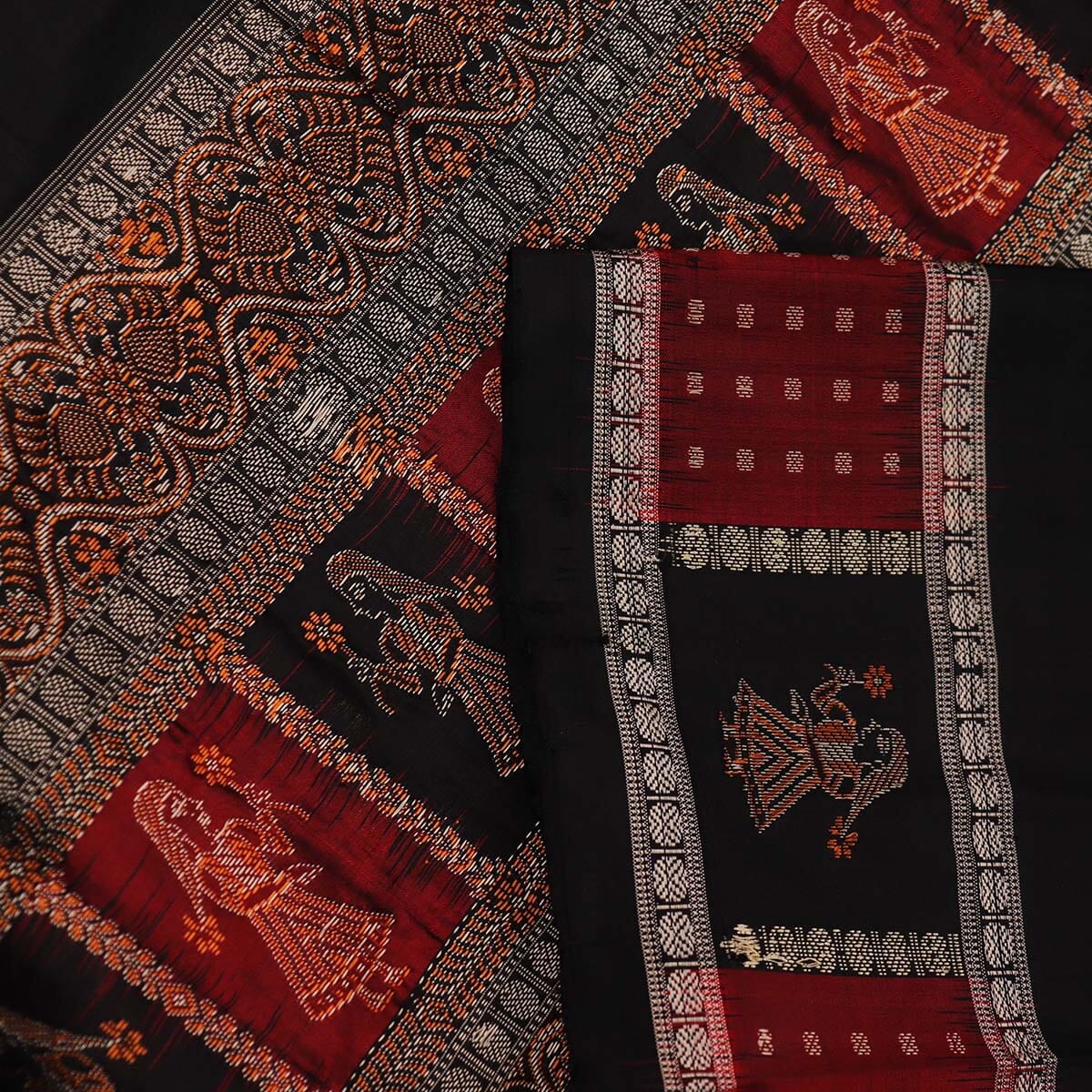 Handloom Silk Bomkai Saree Handloom Saree_Bomkai Silk Priyadarshini Handloom 