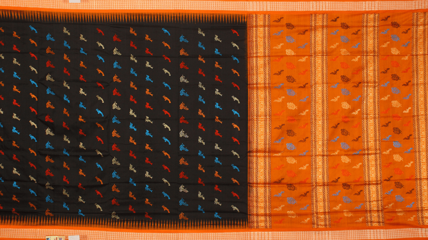 Handloom Silk Bomkai Saree Handloom Saree_Bomkai Silk Priyadarshini Handloom 