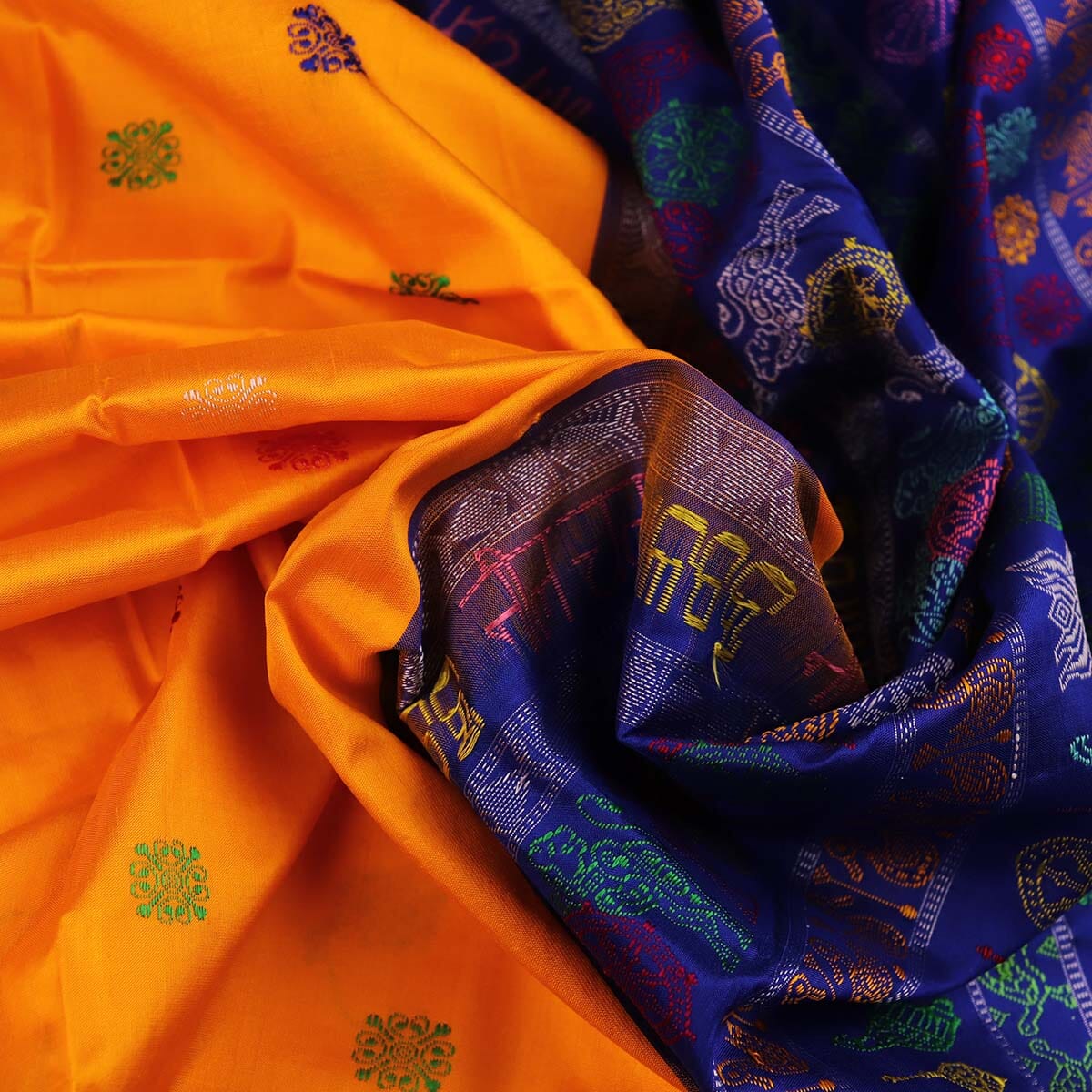 Handloom Silk Bomkai Saree Handloom Saree_Bomkai Silk Priyadarshini Handloom 