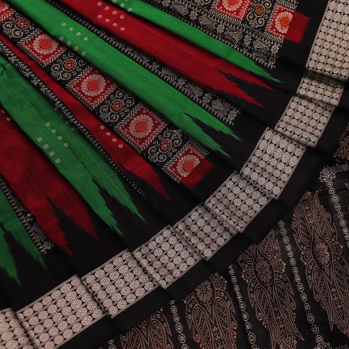Handloom Silk Bomkai Saree Handloom Saree_Bomkai Silk Priyadarshini Handloom 