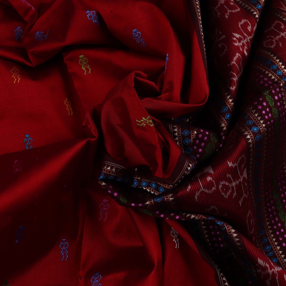 Handloom Silk Bomkai Saree Handloom Saree_Bomkai Silk Priyadarshini Handloom 