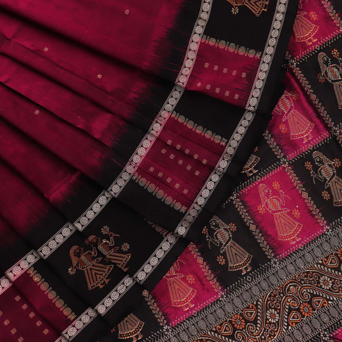 Handloom Silk Bomkai Saree Handloom Saree_Bomkai Silk Priyadarshini Handloom 