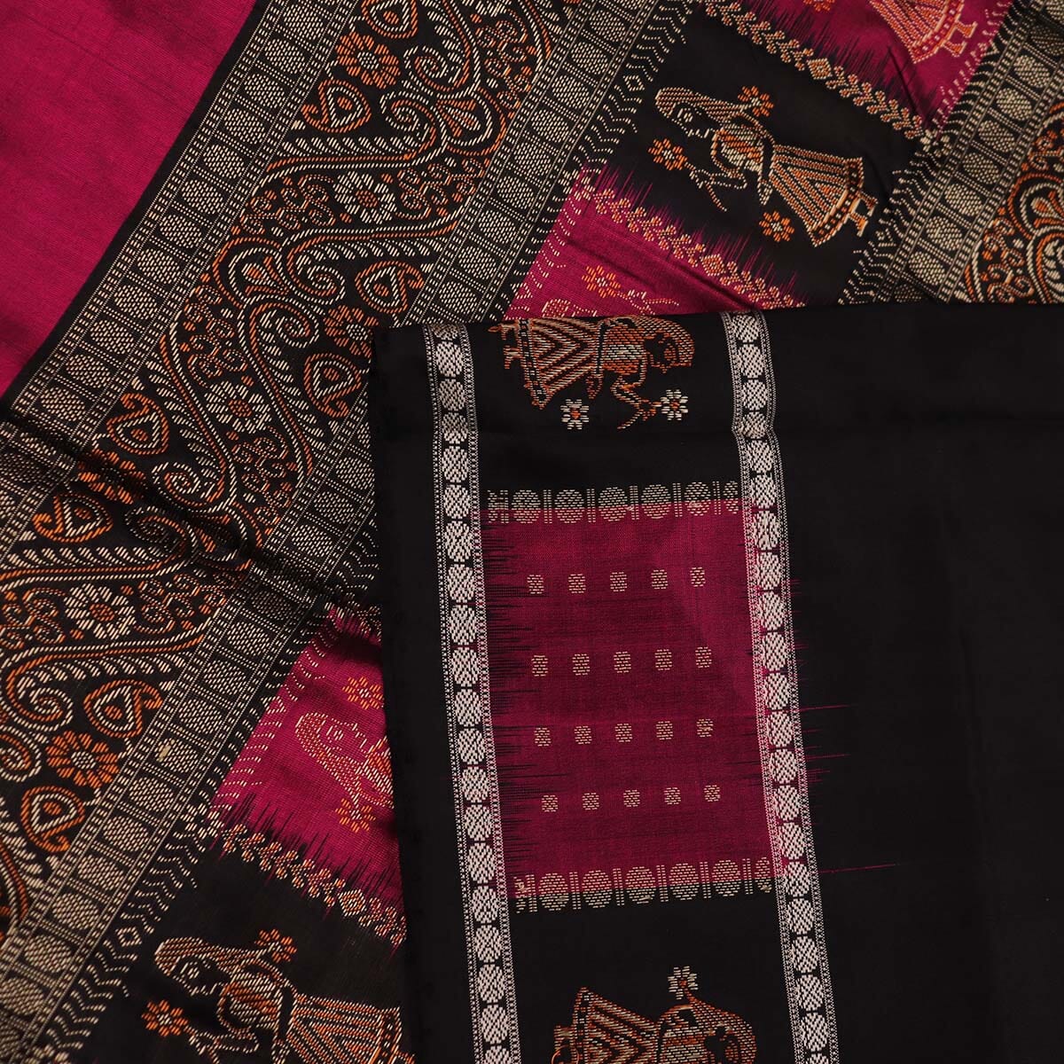 Handloom Silk Bomkai Saree Handloom Saree_Bomkai Silk Priyadarshini Handloom 