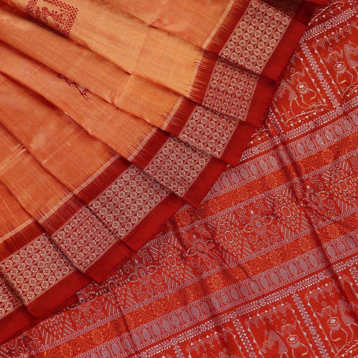 Handloom Silk Bomkai Saree Handloom Saree_Bomkai Silk Priyadarshini Handloom 