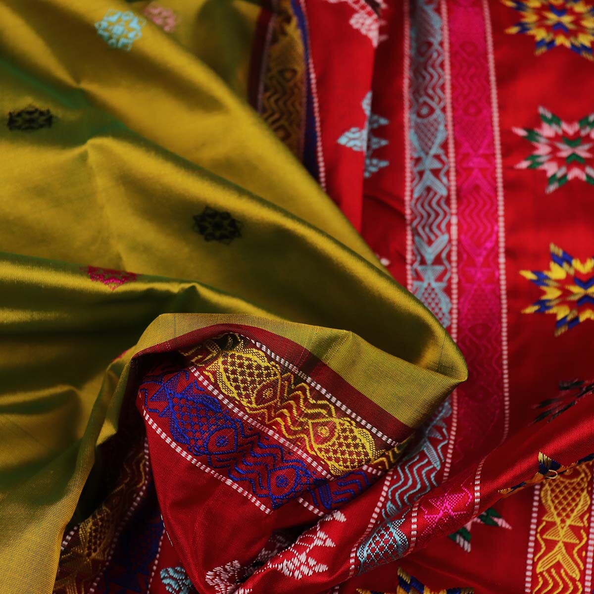 Handloom Silk Bomkai Saree Handloom Saree_Bomkai Silk Priyadarshini Handloom 