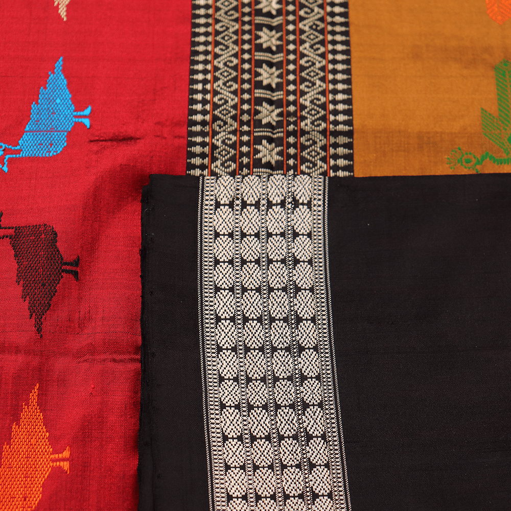 Handloom Silk Bomkai Saree Handloom Saree_Bomkai Silk Priyadarshini Handloom 