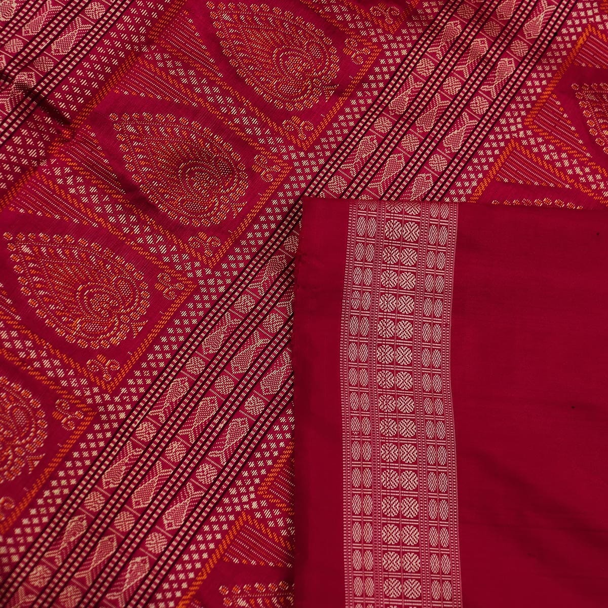 Handloom Silk Bomkai Saree Handloom Saree_Bomkai Silk Priyadarshini Handloom 