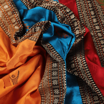 Handloom Silk Bomkai Saree Handloom Saree_Bomkai Silk Priyadarshini Handloom 