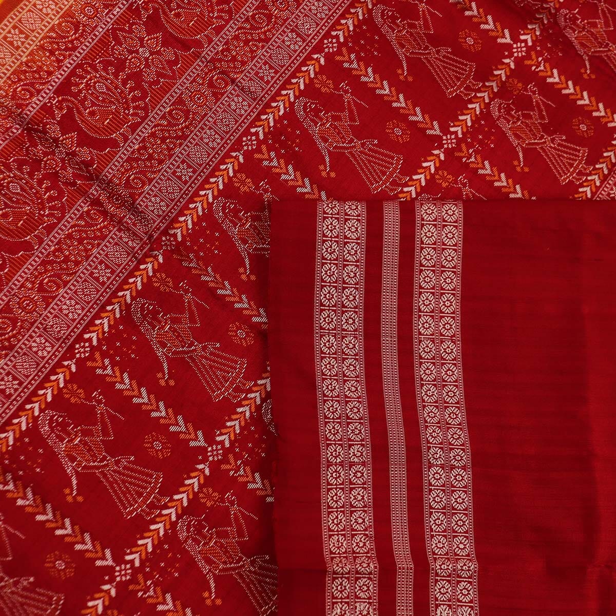 Handloom Silk Bomkai Saree Handloom Saree_Bomkai Silk Priyadarshini Handloom 