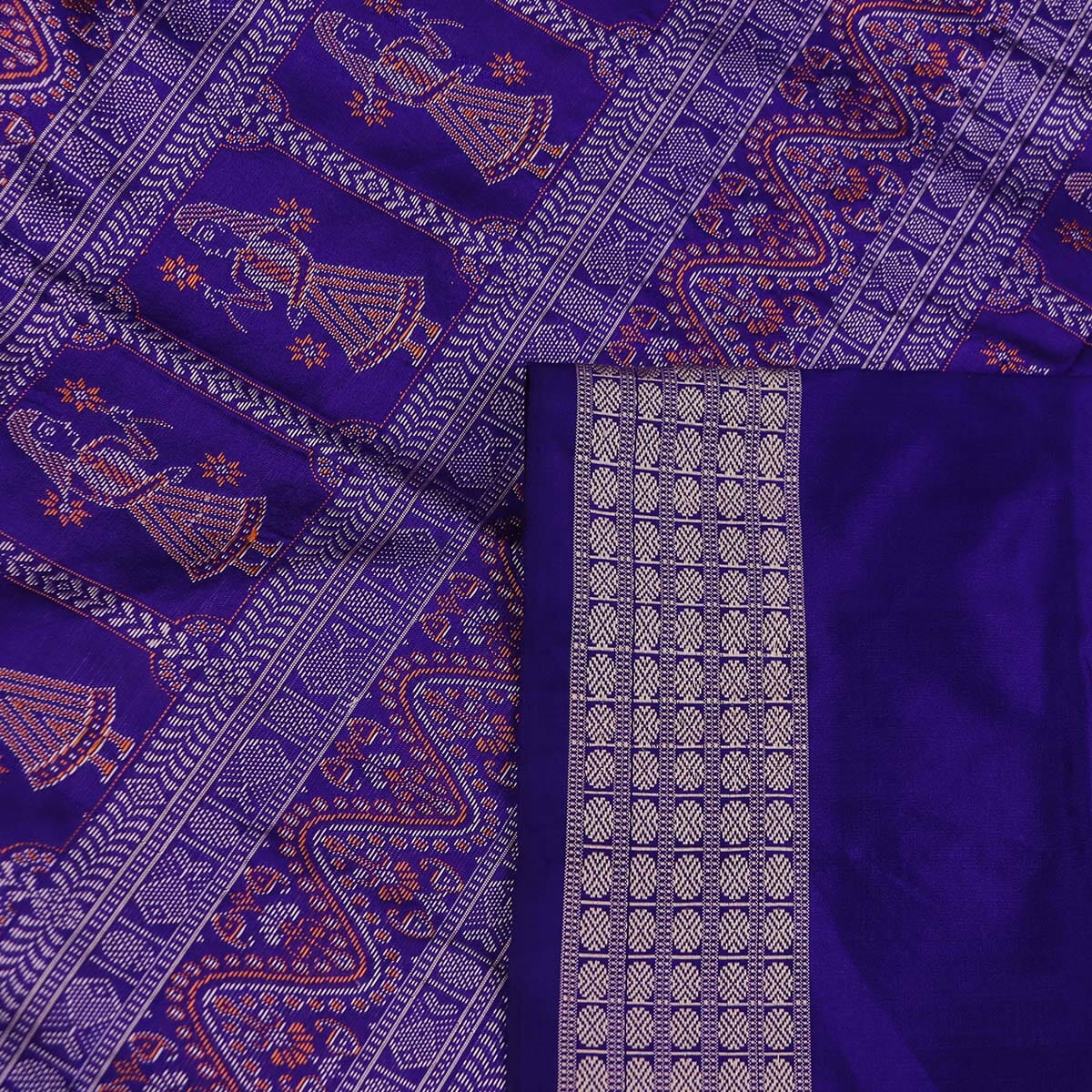 Handloom Silk Bomkai Saree Handloom Saree_Bomkai Silk Priyadarshini Handloom 