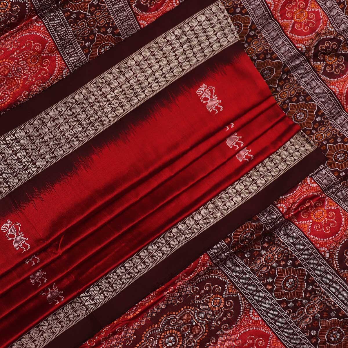 Handloom Silk Bomkai Saree Handloom Saree_Bomkai Silk Priyadarshini Handloom 