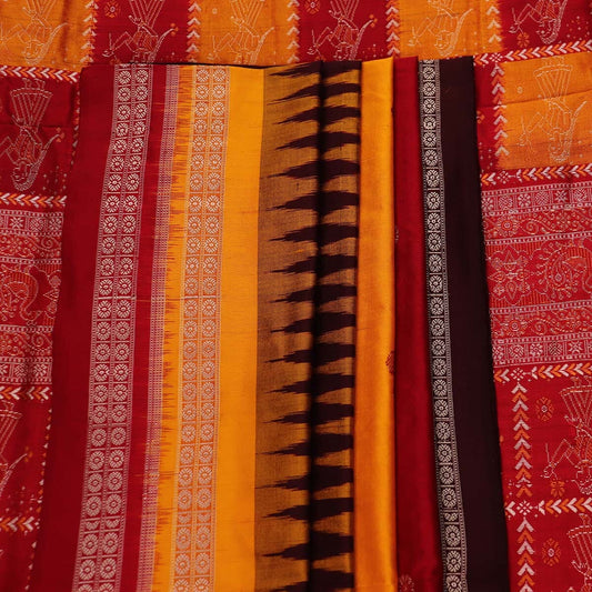 Handloom Silk Bomkai Saree Handloom Saree_Bomkai Silk Priyadarshini Handloom 