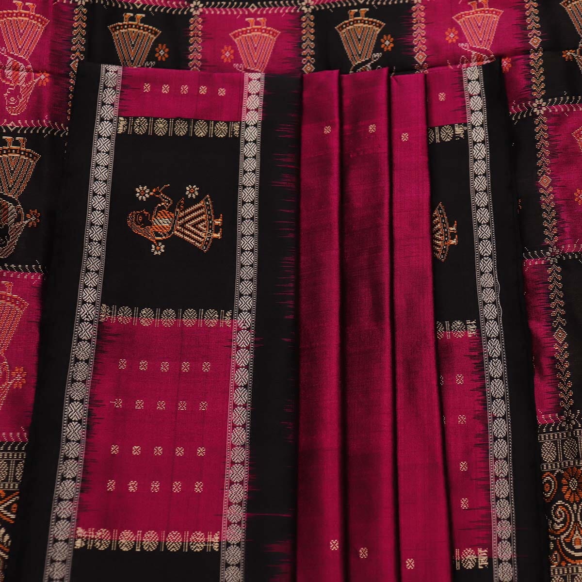 Handloom Silk Bomkai Saree Handloom Saree_Bomkai Silk Priyadarshini Handloom 