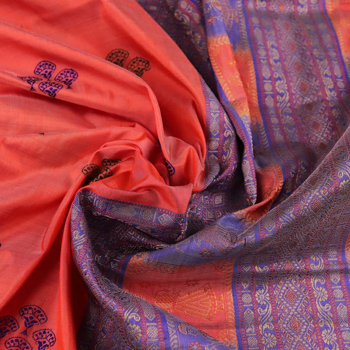 Handloom Silk Bomkai Saree Handloom Saree_Bomkai Silk Priyadarshini Handloom 