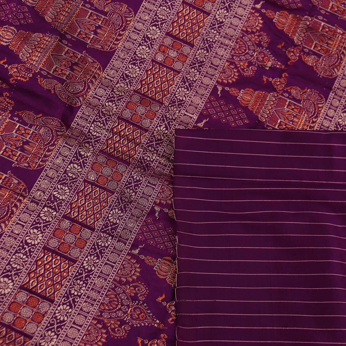 Handloom Silk Bomkai Saree Handloom Saree_Bomkai Silk Priyadarshini Handloom 