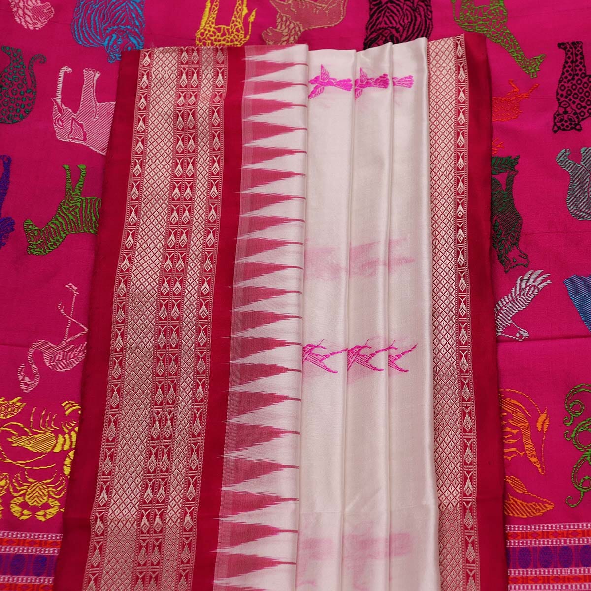 Handloom Silk Bomkai Saree Handloom Saree_Bomkai Silk Priyadarshini Handloom 