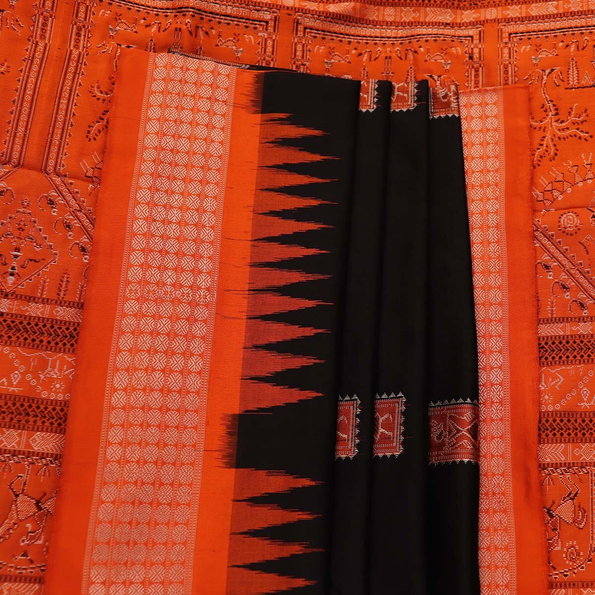 Handloom Silk Bomkai Saree Handloom Saree_Bomkai Silk Priyadarshini Handloom 