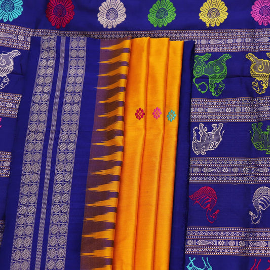 Handloom Silk Bomkai Saree Handloom Saree_Bomkai Silk Priyadarshini Handloom 