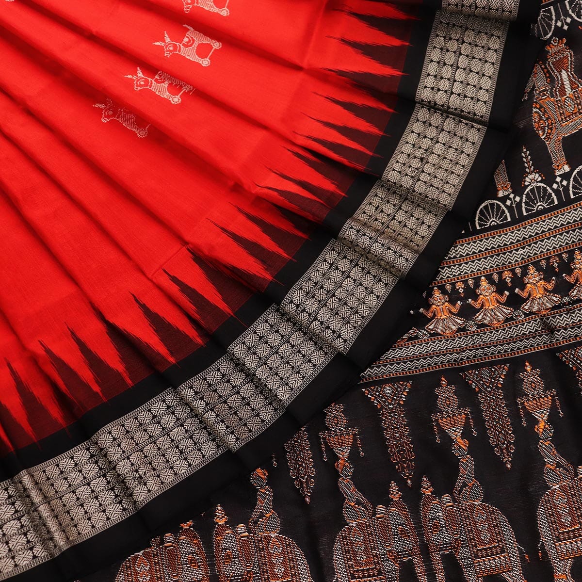 Handloom Silk Bomkai Saree Handloom Saree_Bomkai Silk Priyadarshini Handloom 
