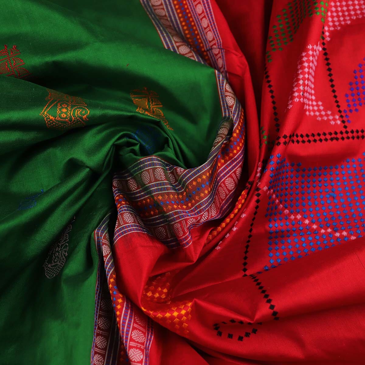 Handloom Silk Bomkai Saree Handloom Saree_Bomkai Silk Priyadarshini Handloom 