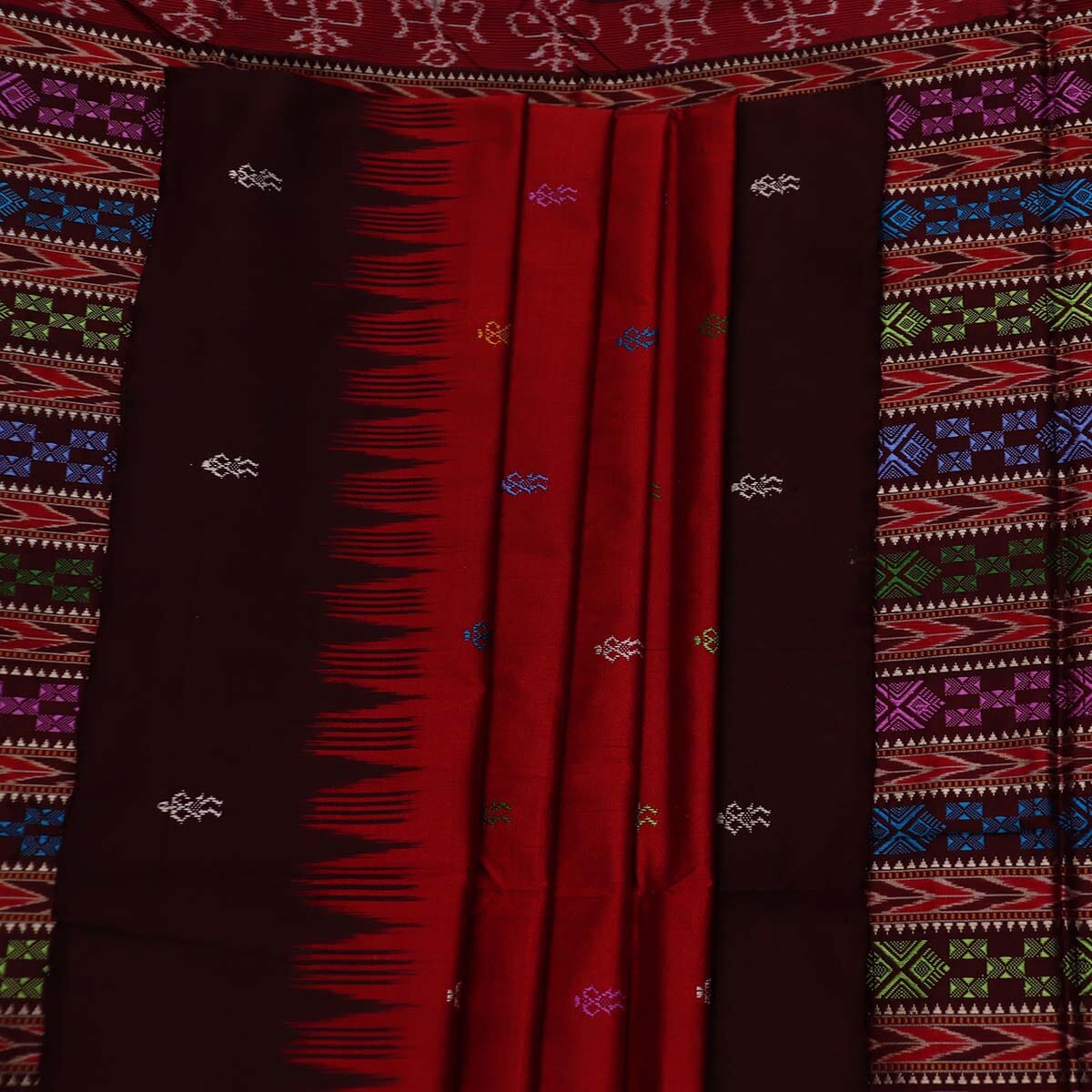 Handloom Silk Bomkai Saree Handloom Saree_Bomkai Silk Priyadarshini Handloom 
