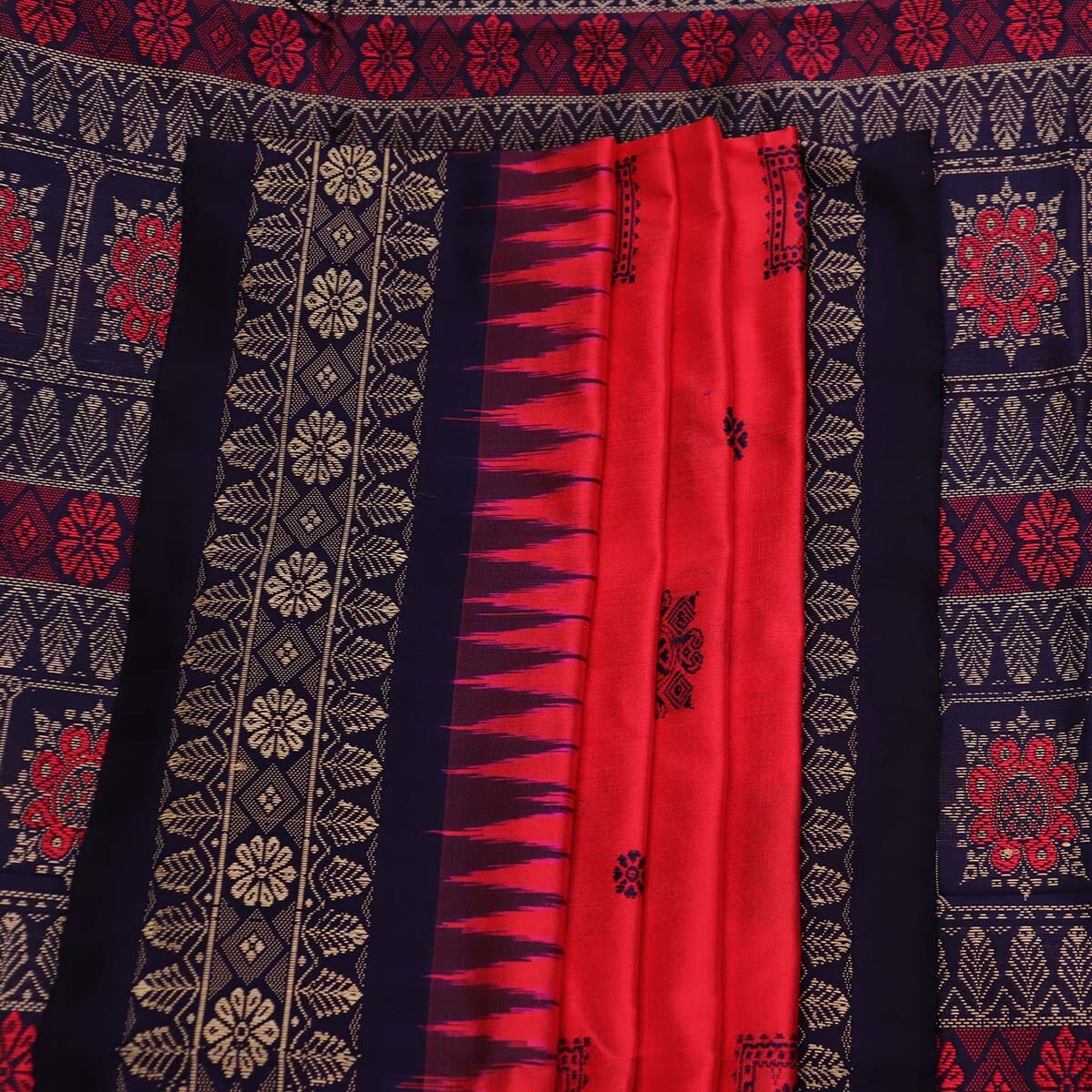 Handloom Silk Bomkai Saree Handloom Saree_Bomkai Silk Priyadarshini Handloom 