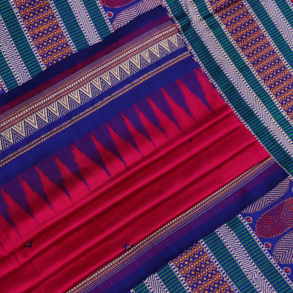 Handloom Silk Dongaria Saree Handloom Saree_Cotton Priyadarshini Handloom 