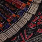 Handloom Multi-Color Utkallaxmi Silk Saree with Black border