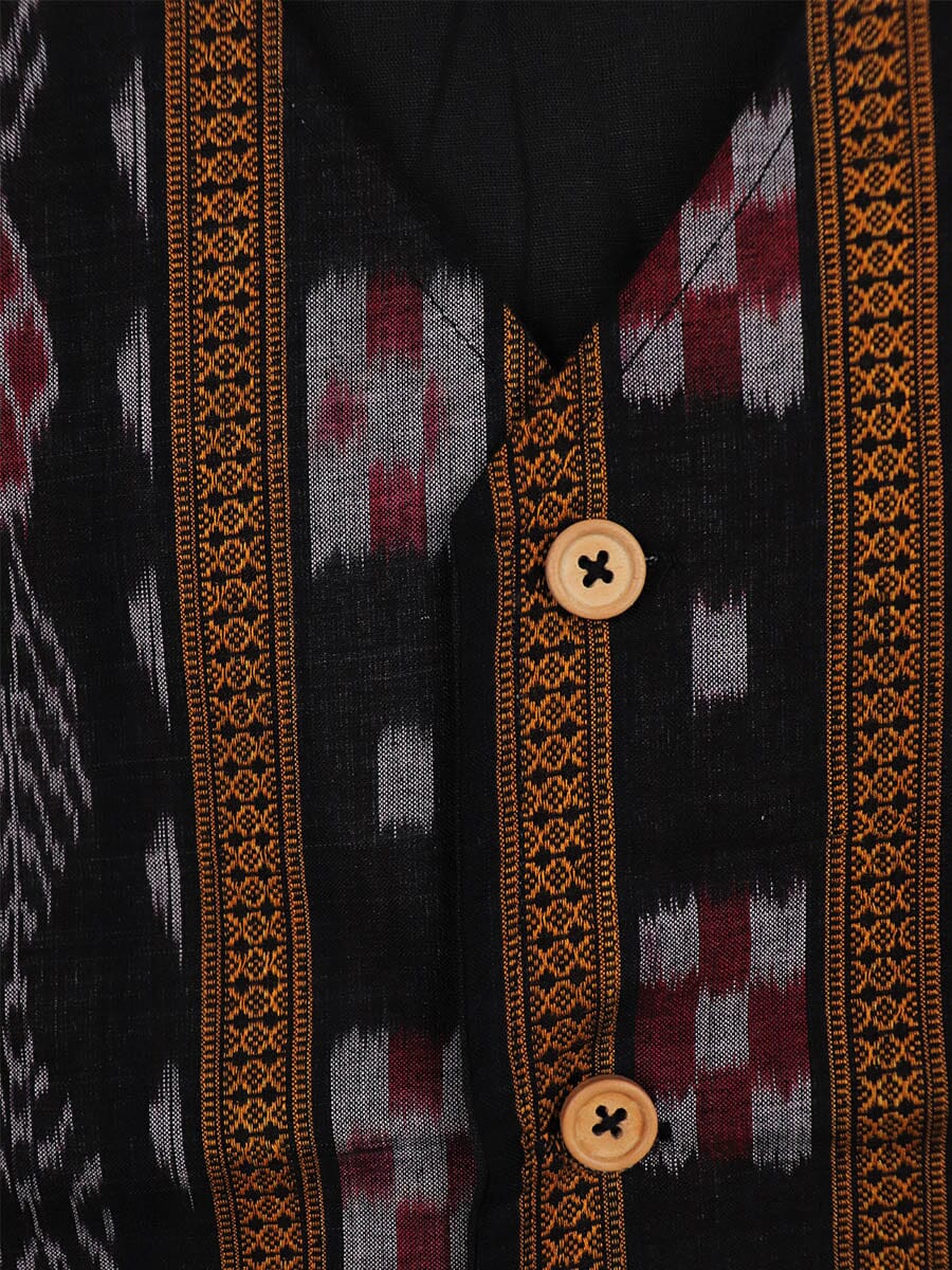 Handwoven Cotton Jacket Handloom Jacket_Women Priyadarshini Handloom 