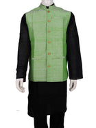 Handwoven Cotton Nehru Jacket Handloom Nehru Jacket_Cotton Priyadarshini Handloom 