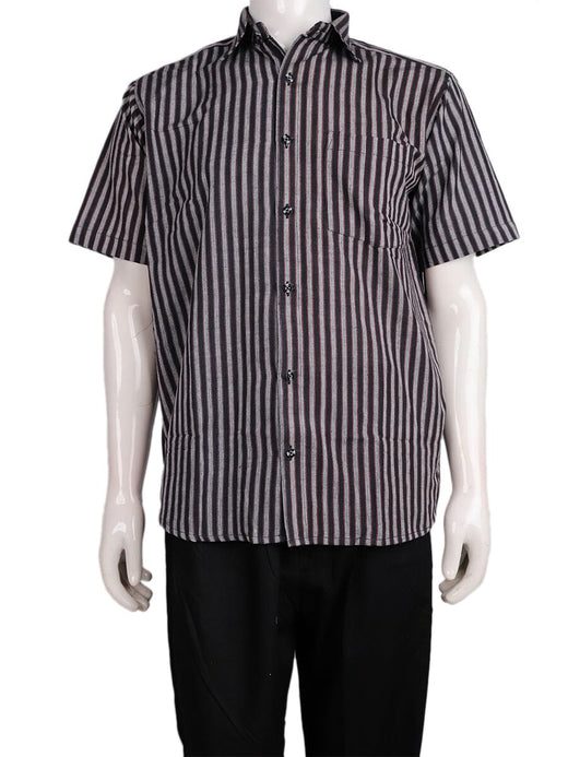 Black Sambalpuri Cotton Shirt