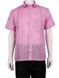 Pink Sambalpuri Cotton Shirt G01-21-XS