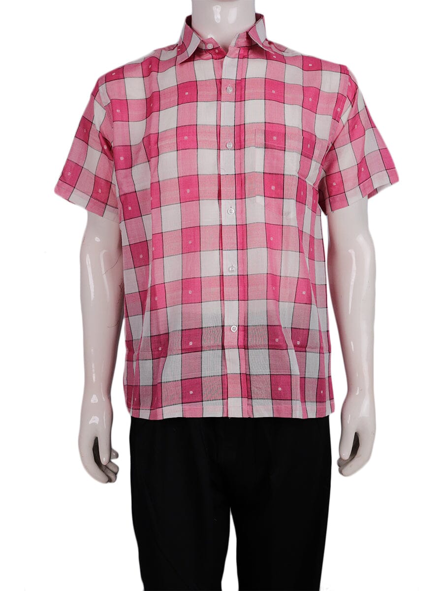 Handwoven Cotton Shirt Handloom Shirt & Kurta_Men Priyadarshini Handloom 