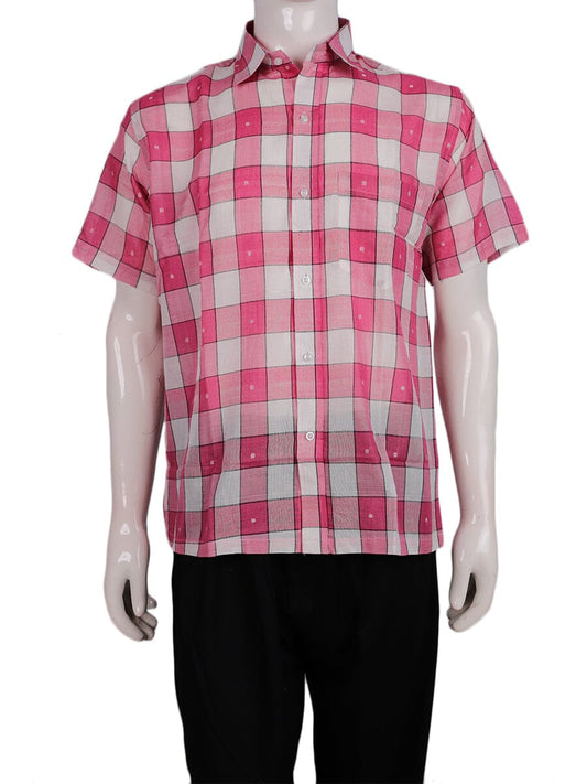 Handwoven Cotton Shirt Handloom Shirt & Kurta_Men Priyadarshini Handloom 