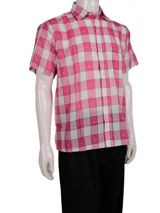 Handwoven Cotton Shirt Handloom Shirt & Kurta_Men Priyadarshini Handloom 