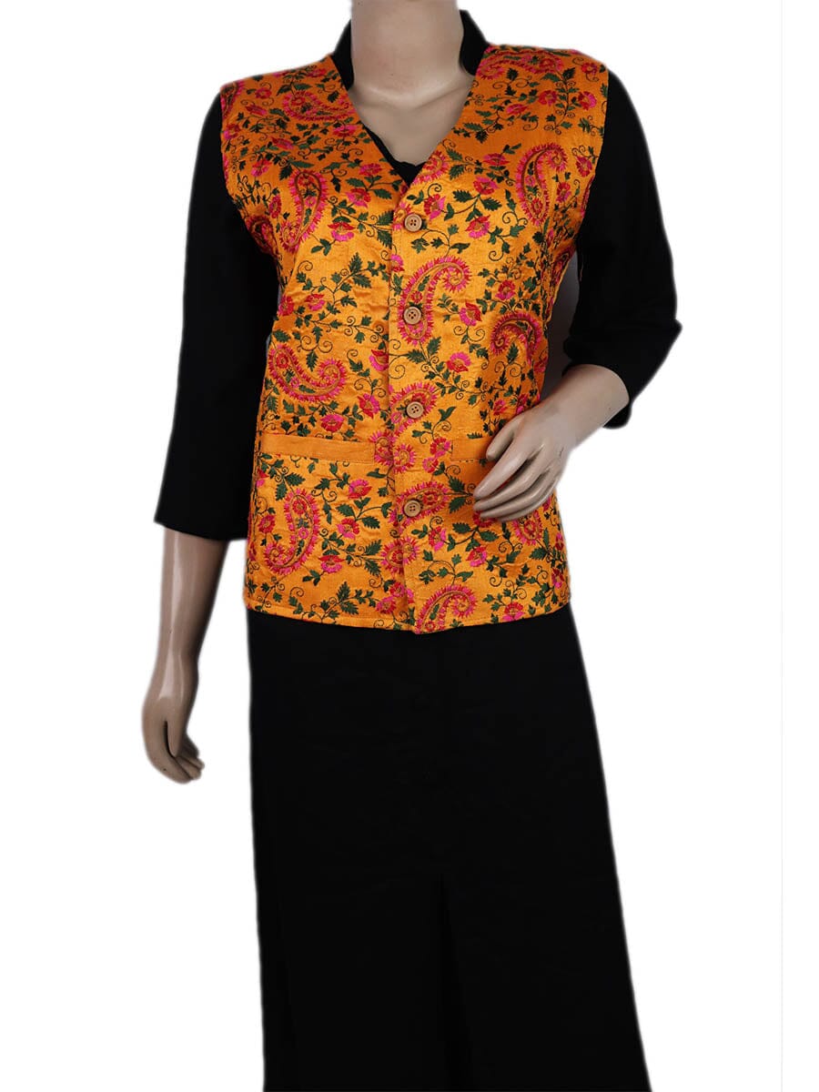 Handwoven Silk Jacket Handloom Jacket_Women Priyadarshini Handloom 