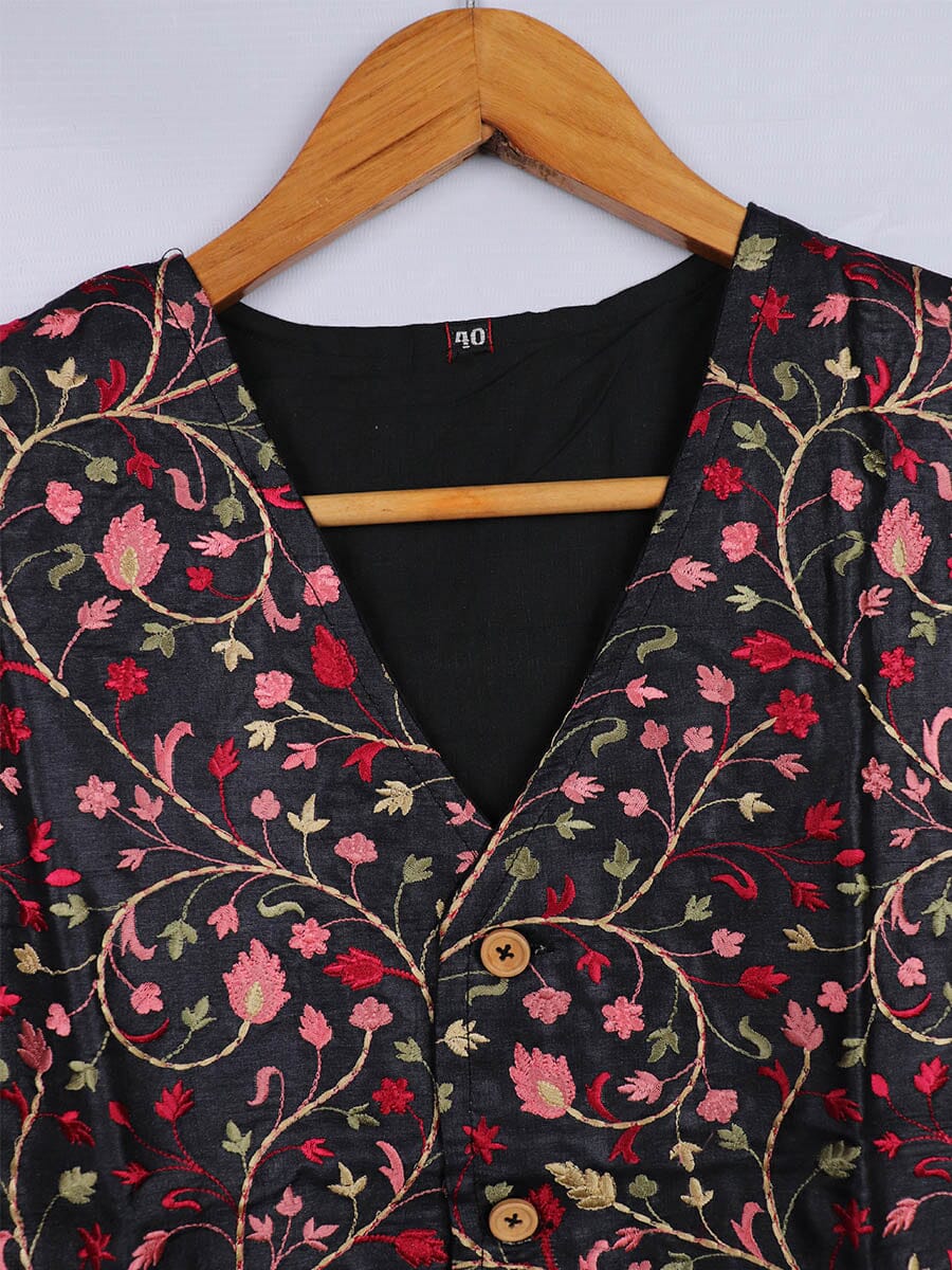 Handwoven Silk Jacket Handloom Jacket_Women Priyadarshini Handloom 