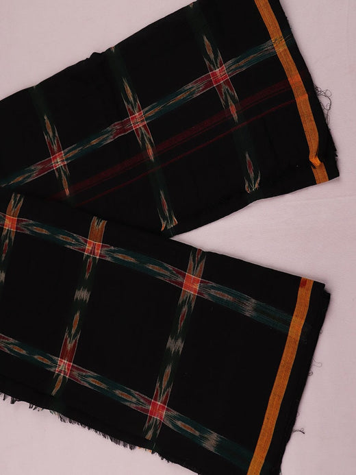 Black Sambalpuri Cotton Lungi
