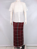 Maroon Sambalpuri Cotton Lungi E04-17-0051