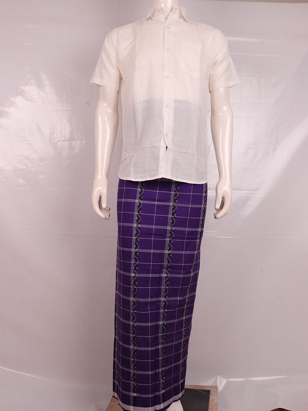 Sambalpuri Pure Cotton Handloom Lungi for Men Handloom Lungi_Cotton Priyadarshini Handloom 