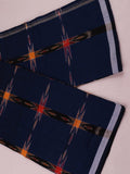 Blue Sambalpuri Cotton Lungi E04-08-0042