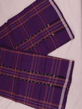 Purple Sambalpuri Cotton Lungi E04-06-0040