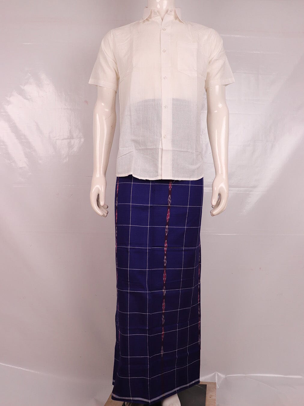 Sambalpuri Pure Cotton Handloom Lungi for Men Handloom Lungi_Cotton Priyadarshini Handloom 