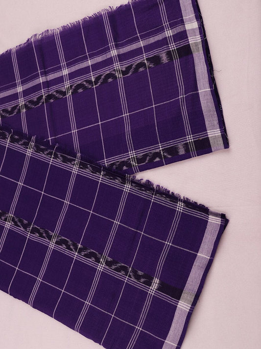 Handloom Purple Sambalpuri Cotton Lungi