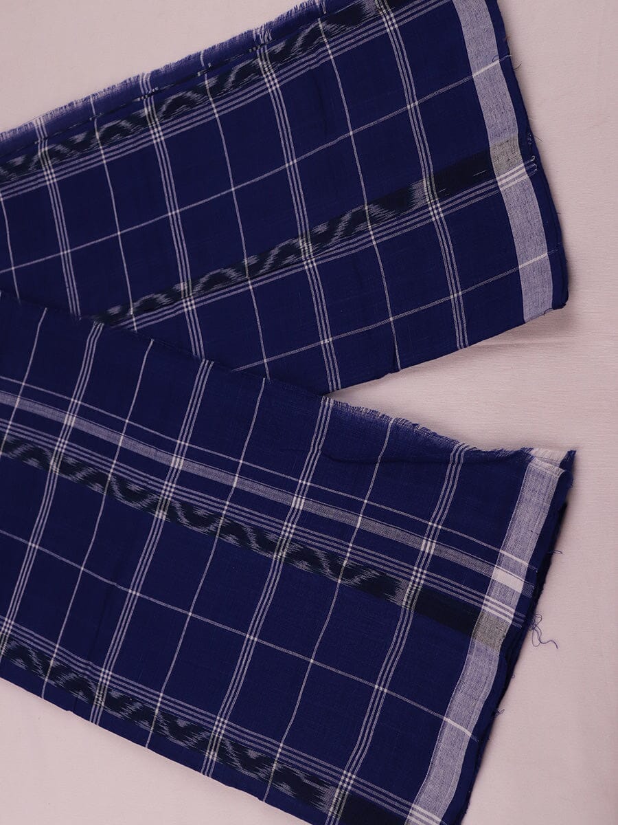 Handloom Blue Sambalpuri Cotton Lungi