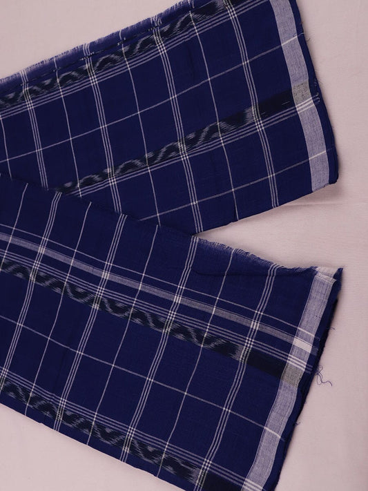 Handloom Blue Sambalpuri Cotton Lungi
