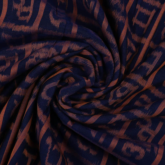 Handloom Blue Sambalpuri Cotton Unstitched Fabric
