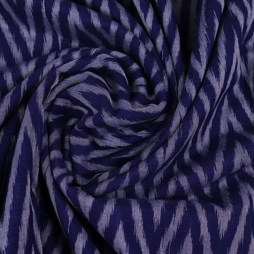 Blue Sambalpuri Cotton Unstitched Fabric T01-36-0108